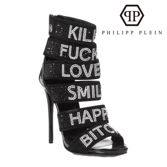 Philipp Plein ‘High Heel Zebra’ Crystal Strap Sandals • Rare 2016 Collection - Picture 5 of 12